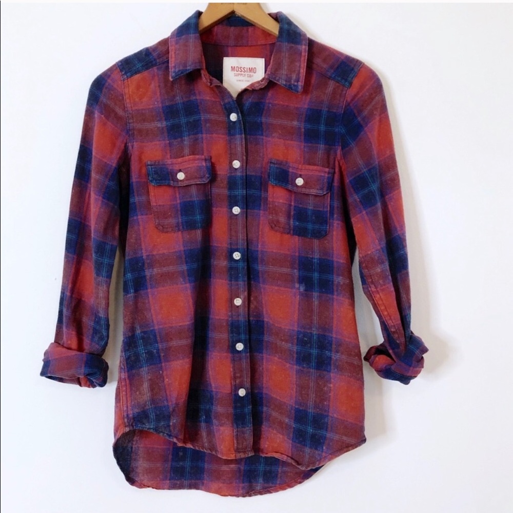 Mossimo | Plaid Flannel Button Down Shirt | S